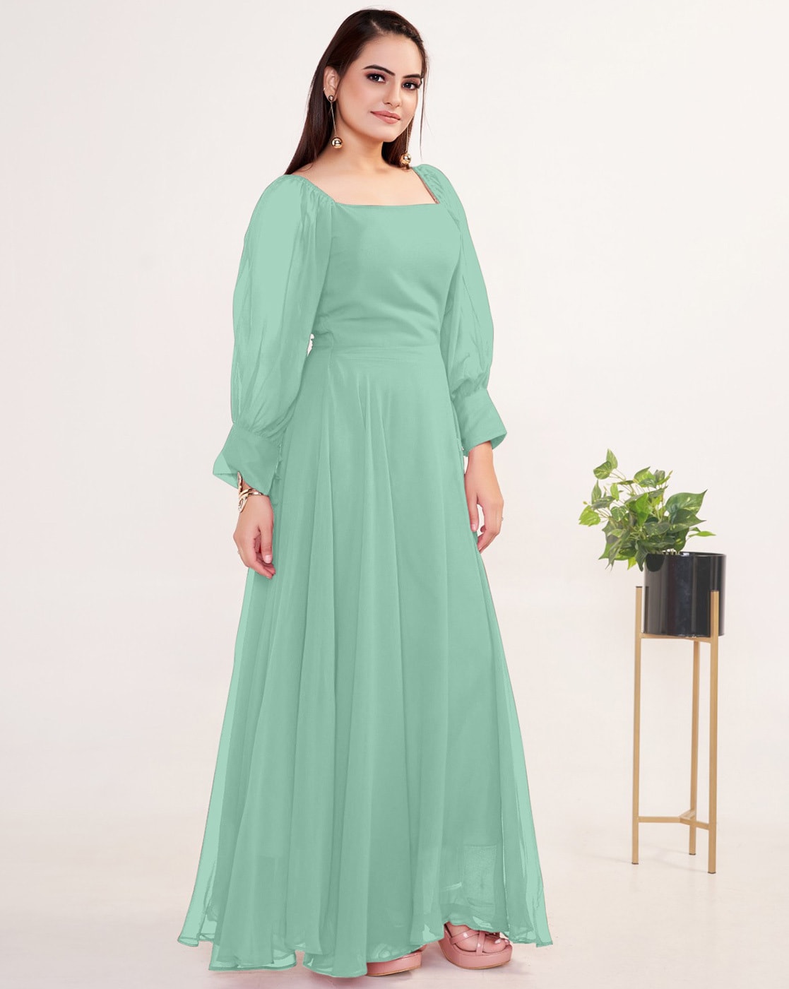 Share more than 159 sea green colour gown latest camera.edu.vn