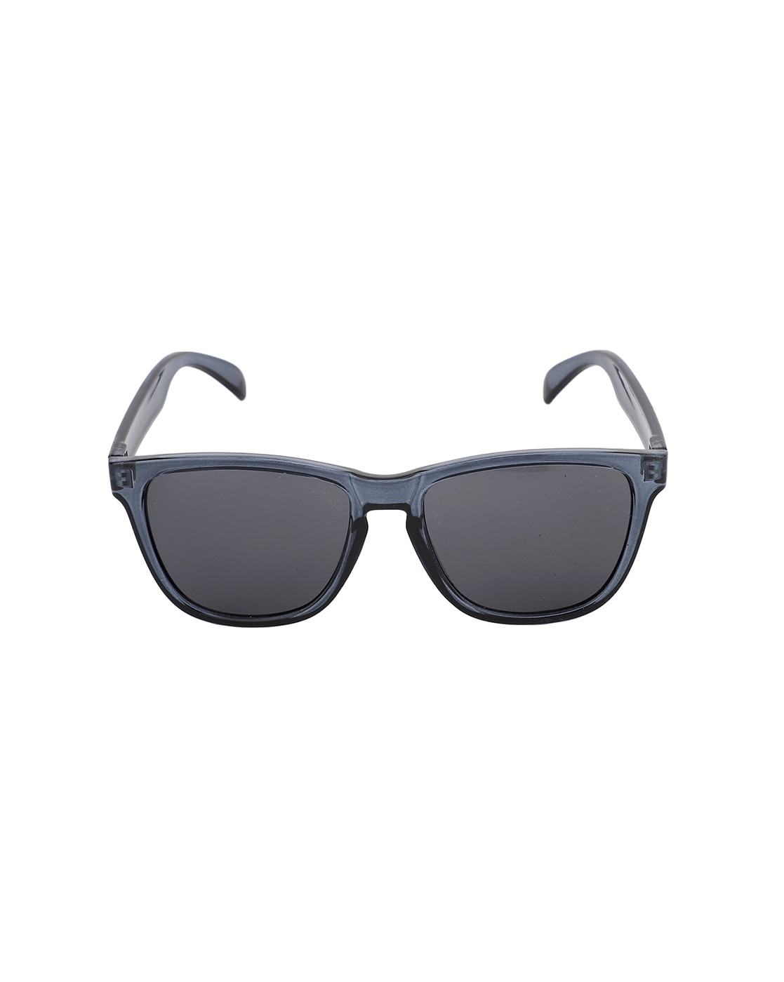 The Ringo  Square Glossy Clear Gray Sunglasses