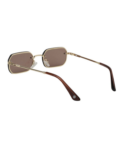 RALPH LAUREN Brown Rectangle Sunglasses