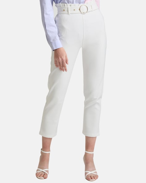 Styli Trousers and Pants  Buy Styli Tie Up Paper Bag Waist Wide Leg Trouser  set of 2 Online  Nykaa Fashion