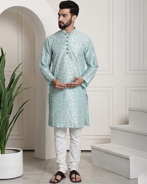 Buy Cream 2 Piece Ethnic Suit for Men by SOJANYA Online Ajio