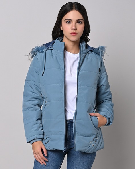 Light blue clearance parka coat