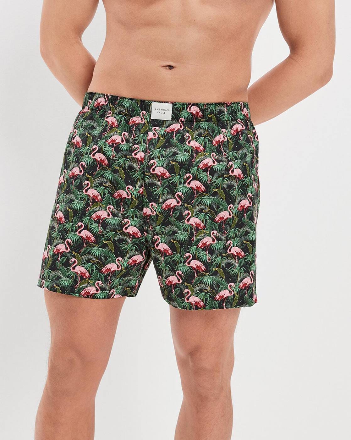 Printed Boxers with Elasticated Waistband