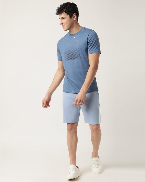 MARKS & SPENCER Washed/Ombre Men Round Neck Blue T-Shirt - Buy MARKS &  SPENCER Washed/Ombre Men Round Neck Blue T-Shirt Online at Best Prices in  India