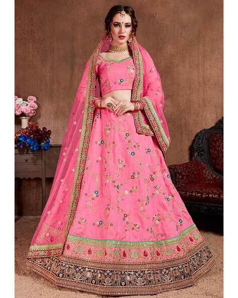 Embellished & Embroidered Lehenga Choli Set with Dupatta