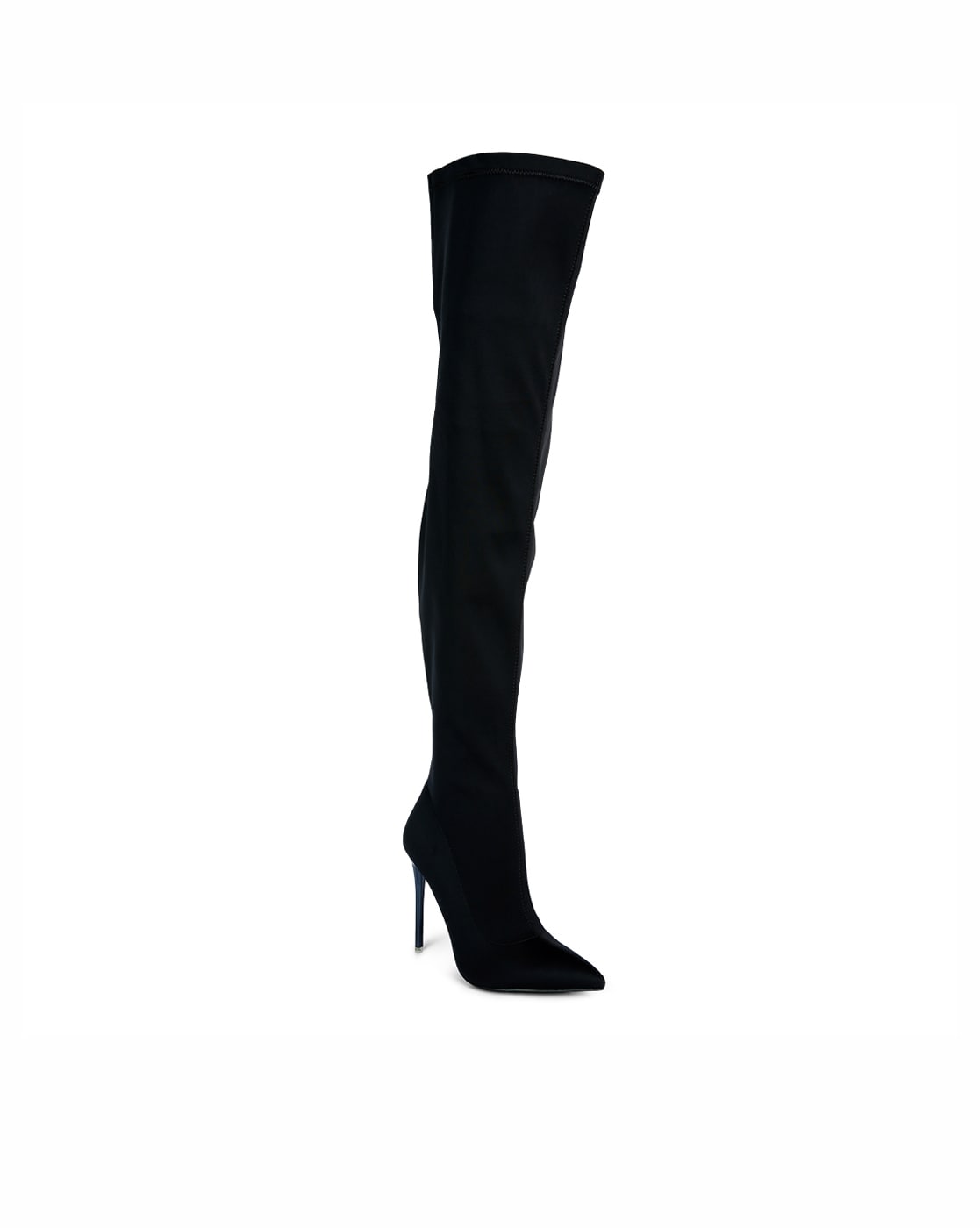 LEAH Black Block Heel Knee High Boot | Women's Boots – Steve Madden