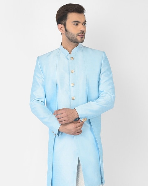 Buy PS Men by Payal Singhal Ivory Sherwani with Churidar Pants Online @  Tata CLiQ Luxury