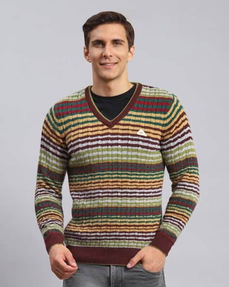 Buy Multicoloured Sweaters Cardigans for Men by MONTE CARLO