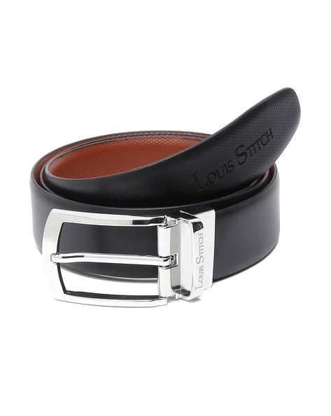 Buy Silver & Black Belts for Men by LOUIS STITCH Online