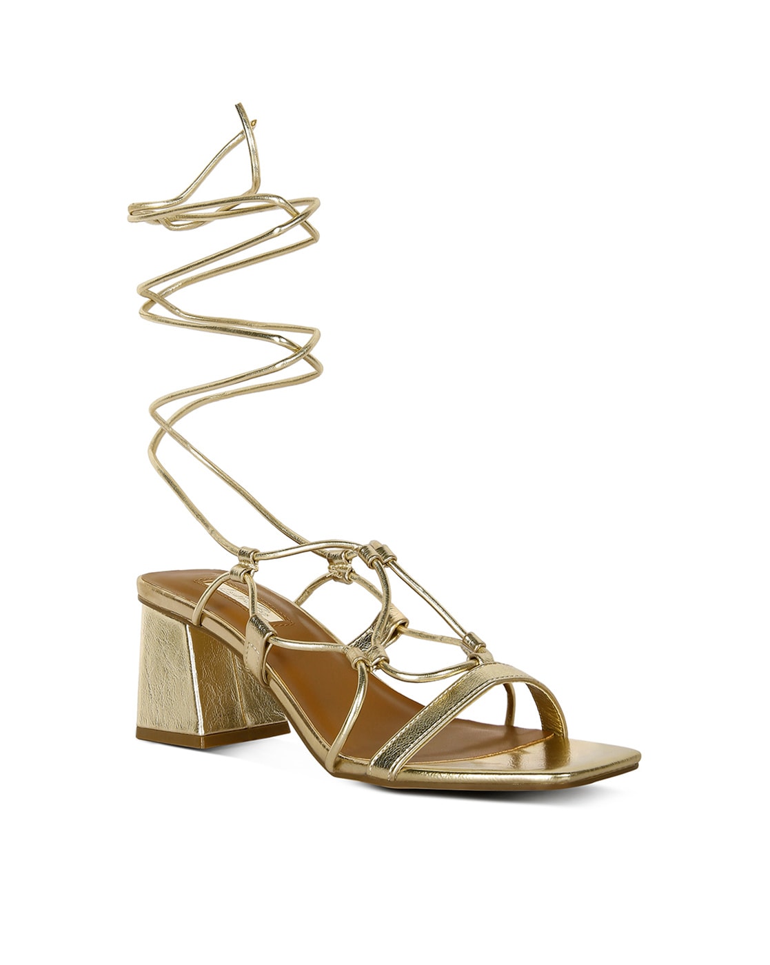 Buy PUBLIC DESIRE Babygirl Gold Sandals online