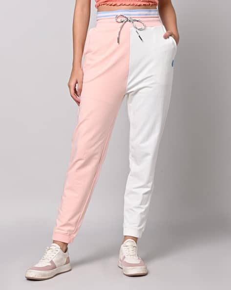 Buy Pink White Track Pants for Women by Pepe Jeans Online