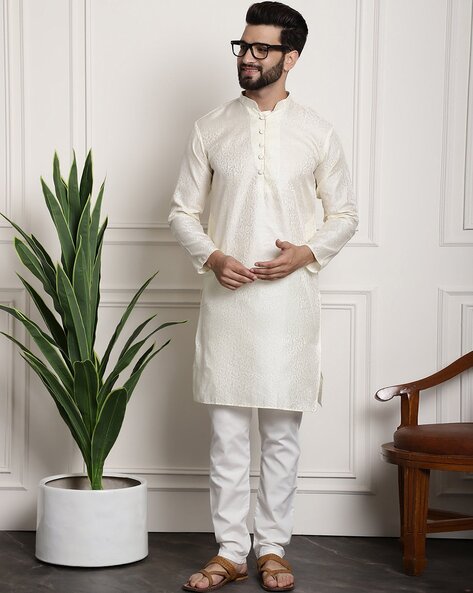 Off white kurta online pajama