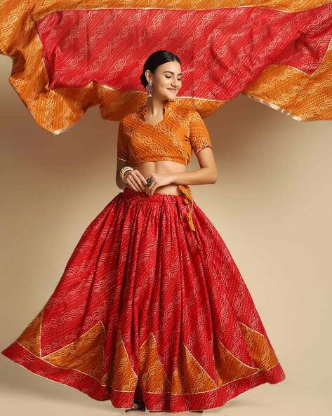 Buy Bandhani Printed Lehenga Choli for Women Latest New Designer Party Wear  and Indian Wedding Wear Bridal Wear Heavy Lengha Choli Online in India -  Etsy