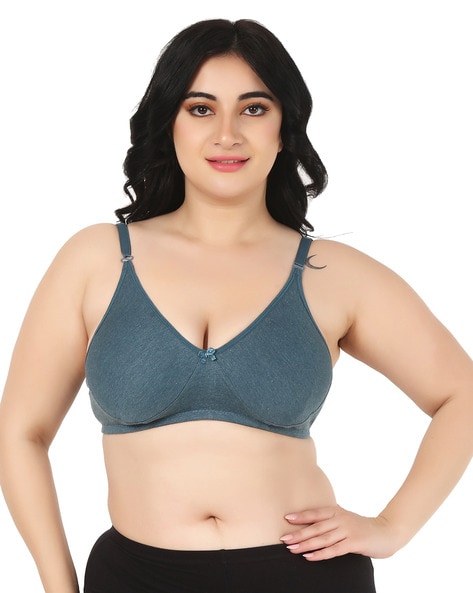 Buy Floret Double Layered Non-Wired Full Coverage Super Support Bra - Rose  at Rs.329 online