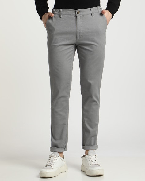 Classic Polo Men's Moderate Fit Cotton Trousers | CR-TRS-SATIN-KHAKI M