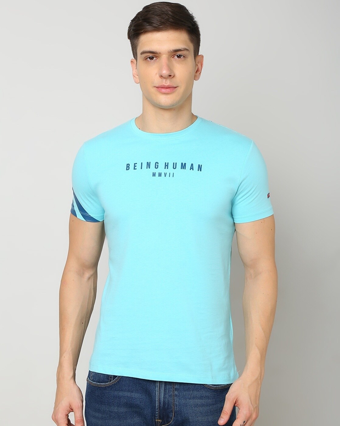 Being human blue shirt sale