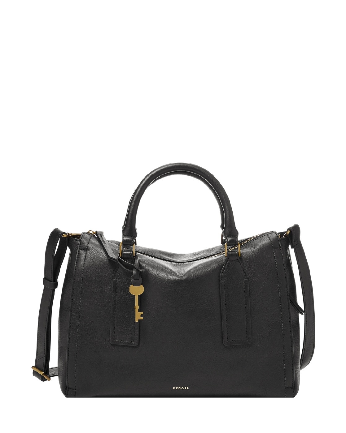 Fossil satchel online black