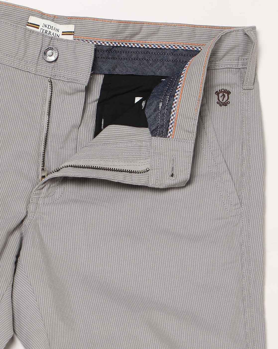 Buy Indian Terrain Men Brooklyn Slim Fit Trousers - Trousers for Men  22145466 | Myntra
