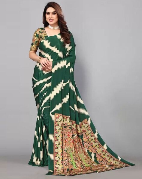 Buy Turquoise Sarees for Women by Saree mall Online | Ajio.com