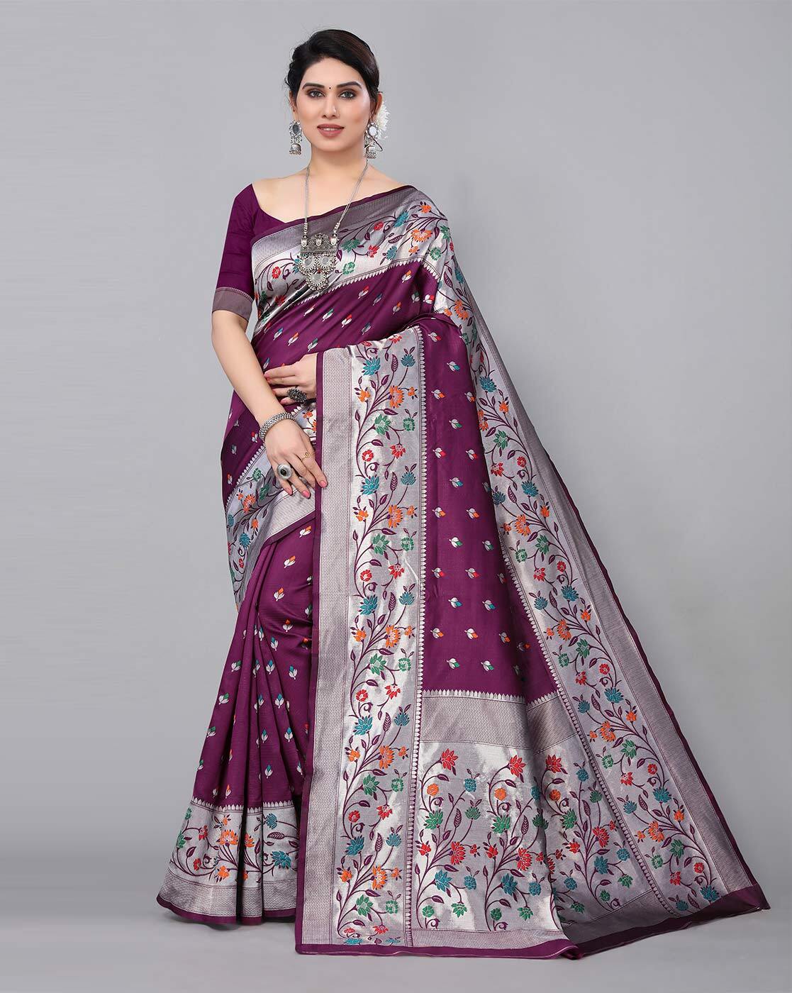 Buy Green Sarees for Women by PEORA'S CLOSET Online | Ajio.com