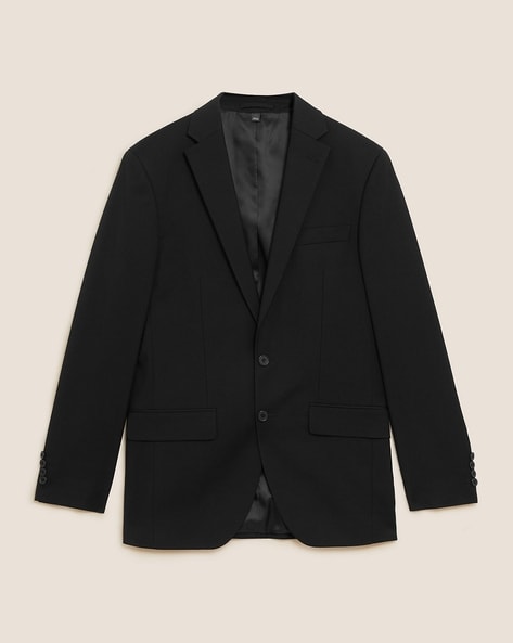 Slim Fit Single-Breasted Stretch Suit Jacket