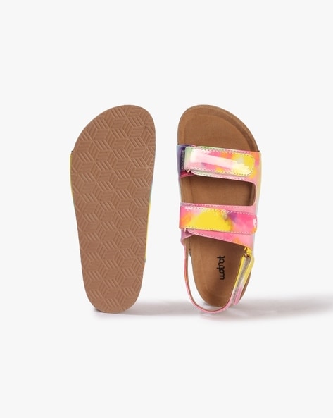 Girls Flat Sandals with Velcro Closure