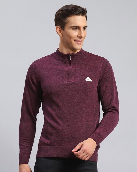 Buy Purple Sweaters Cardigans for Men by MONTE CARLO Online