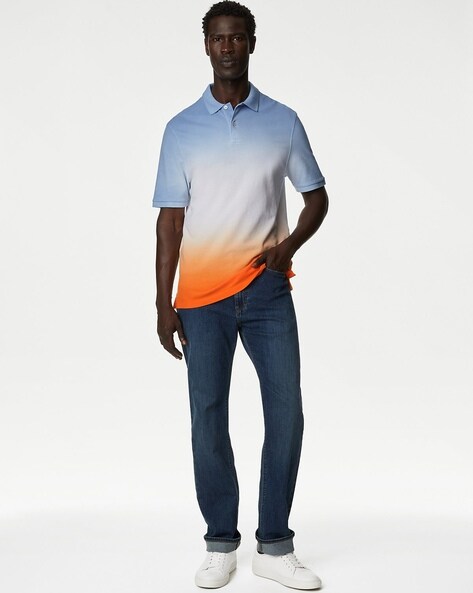 Blue and orange clearance polo