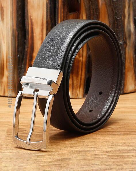 Buy Silver & Black Belts for Men by LOUIS STITCH Online