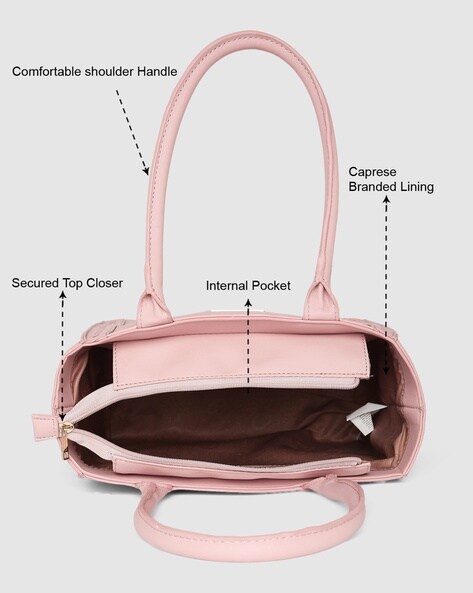 Caprese pink solid shoulder bag new arrivals