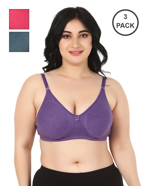 Pack of 3 Non-Wired Total-Support Bras