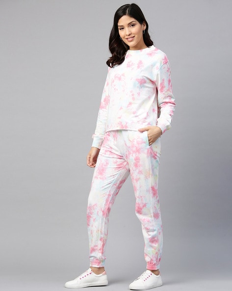 Pink jogger co ord hot sale