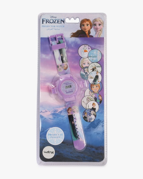 Frozen Elsa and Anna Girls' Purple Plastic Time Teacher Watch, Purple  Silicon Strap - Walmart.com