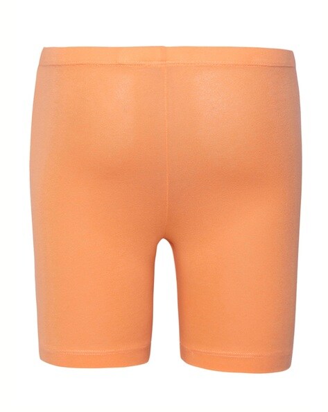 Orange store spandex shorts