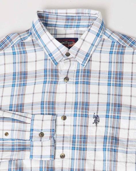 Men Checked Slim Fit Shirt