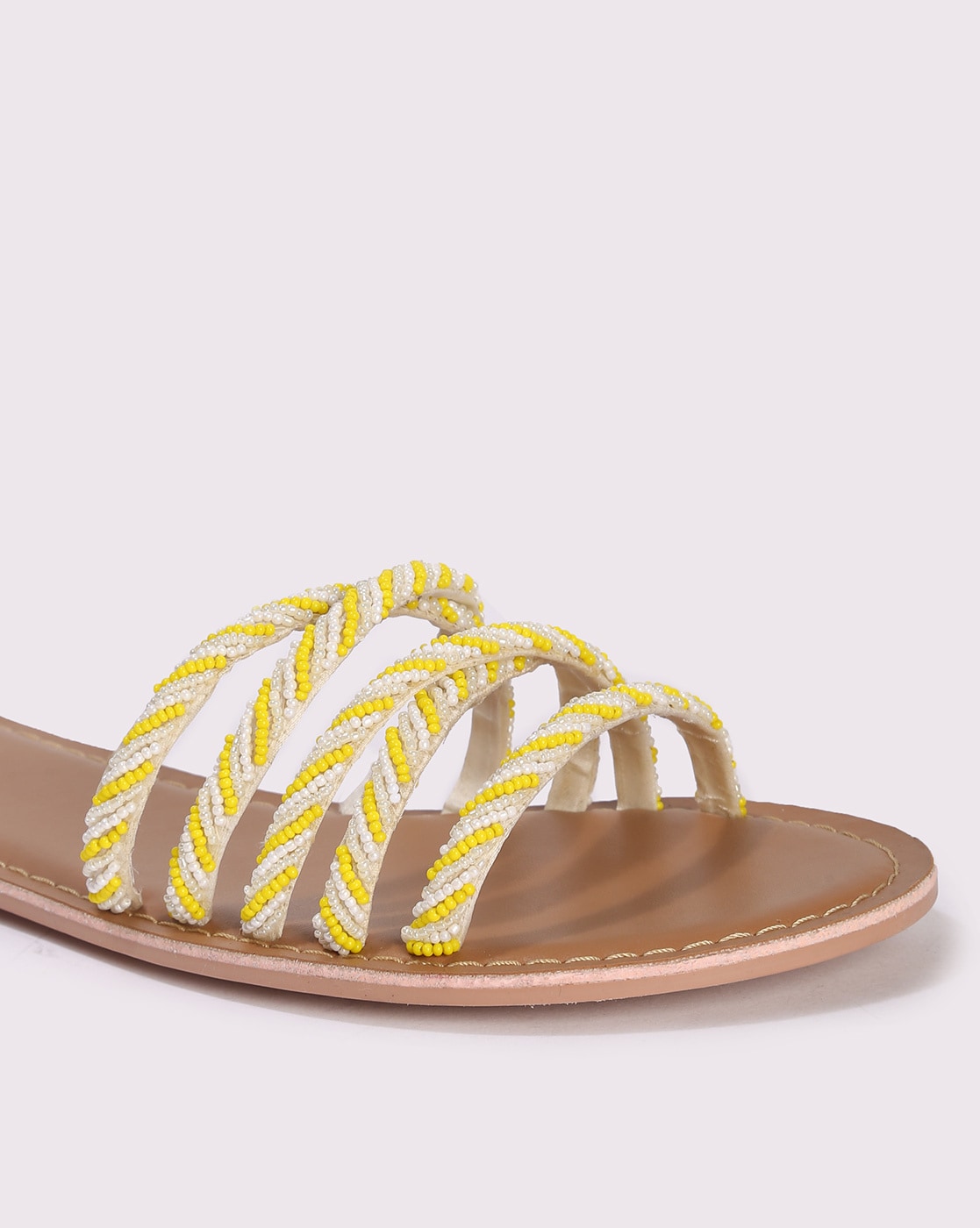 Braided Side Buckle Low Heel Fisherman Sandals 3cm Lemon Yellow - Shop  DREAMS SHOP SHOES Sandals - Pinkoi