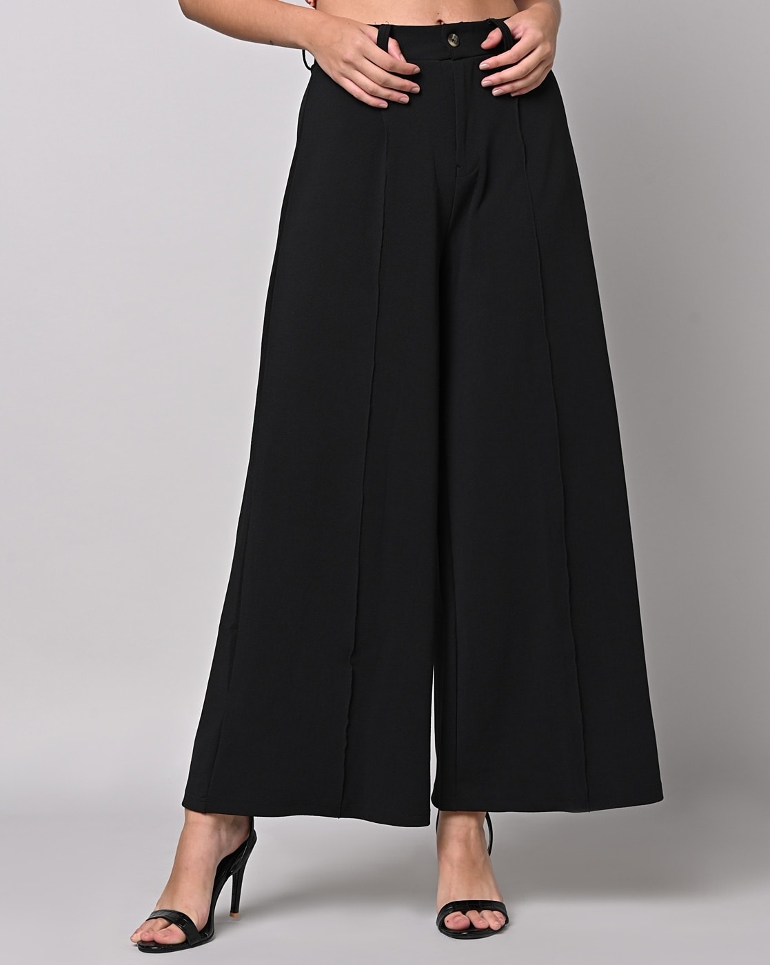 Formal Wear White Black Palazzo Pant For Women-2198 at Rs 180 in New Delhi