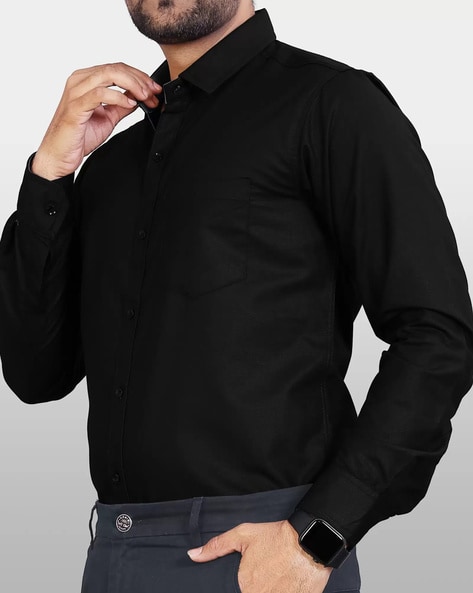 Buy Black Shirts for Men by VERTUSY Online