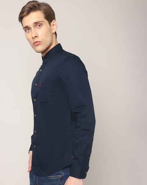 Men Slim Fit Cotton Shirt