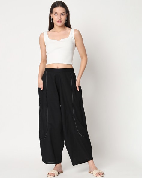 Plain Black Women Cotton Cargo Pant, Waist Size: 28.0 at Rs 420/piece in  Barasat