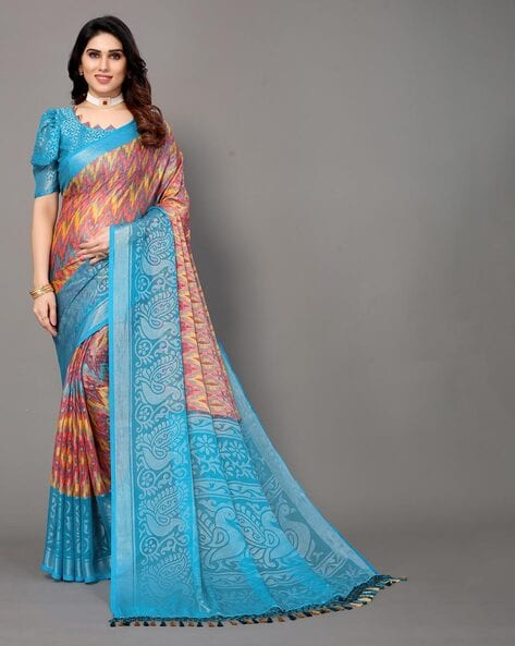 Buy Rama Sarees for Women by Winza Designer Online | Ajio.com