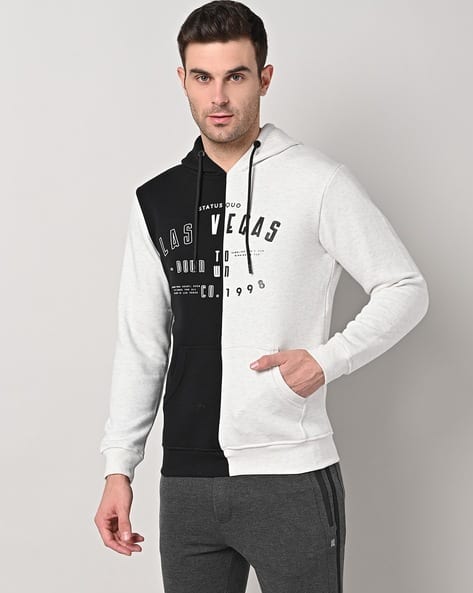 Typographic Print Hoodie