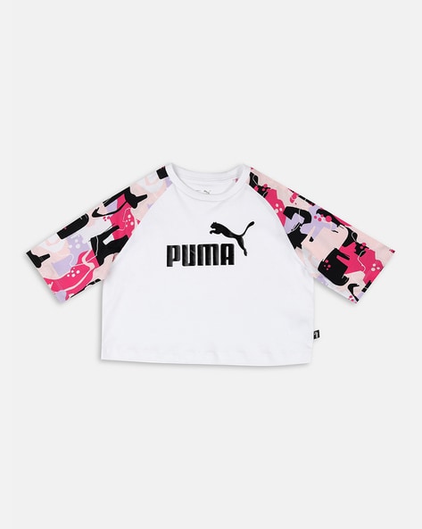 Puma Logo Print Round-Neck T-Shirt