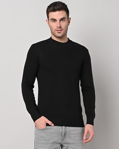 Black full sleeve discount sweater