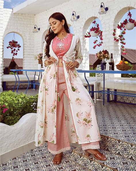 Buy Pink Kurta Suit Sets for Women by Kiana House Of Fashion Online