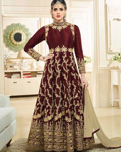 Pakistani Indian Readymade New Salwar Kameez Semi Stitched Suit Party Long  Gown | eBay
