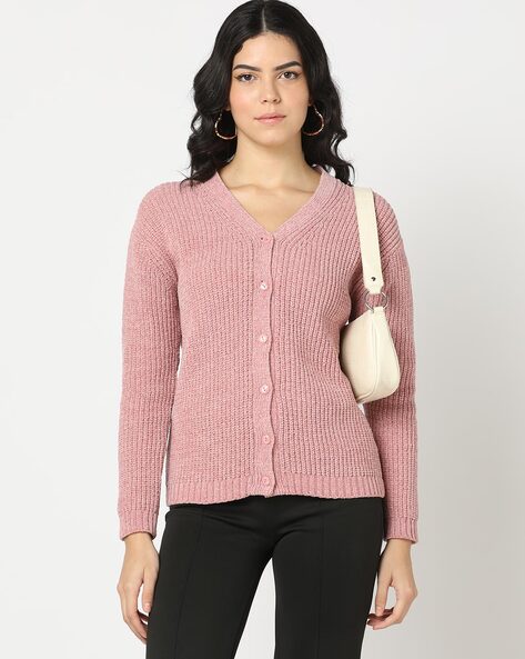 Buy Pink Sweaters & Cardigans for Women by MISS PLAYERS Online