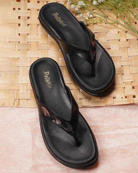 Black slipper online heels