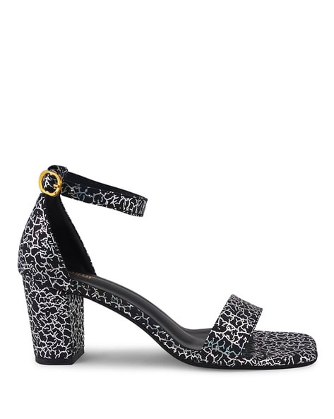 Would You Wear Floral Print Lace Socks With Black High Heel Sandals?