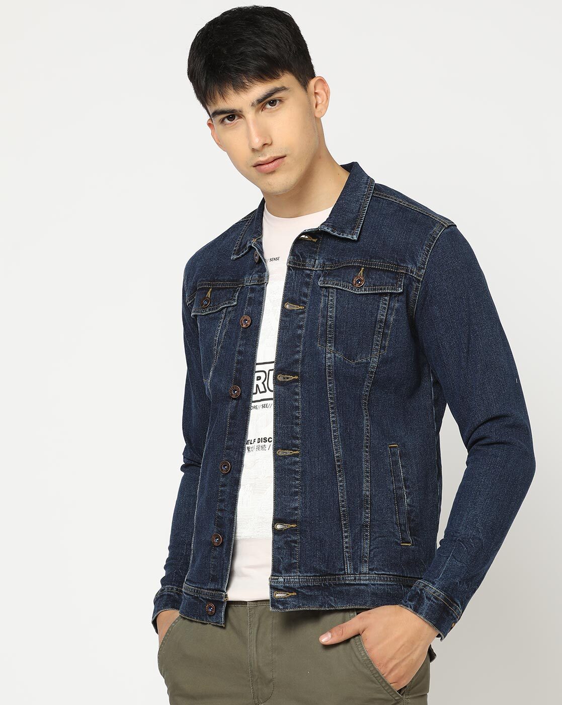 Buy Men's White Denim Jacket Shirt Online at Sassafras